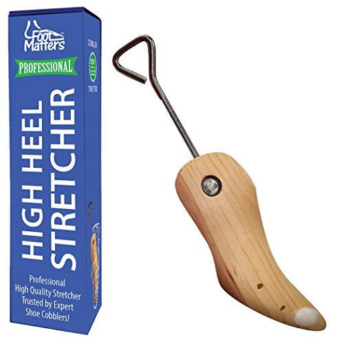 FootMatters Premium Professional Hardwood Expander High Heel Stiletto Shaper - Includes 2 Bunion Spot Stretcher Plugs - M (Women 7-8.5)
