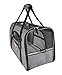 Pawfect Pets Pet Travel Carrier, Soft-Sided with Two Pet Mats for Small Dogs and Cats (Charcoal Grey)