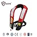 Eyson A/M-33 Inflatable Life Jacket Life Vest for Adult Automatic/Manual (717 Red, Automatic)