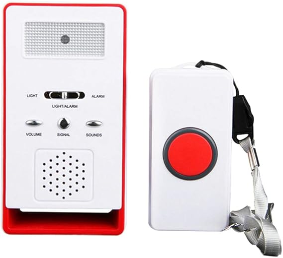 ALEENFOON Patient Alert Alarm System Wireless Pager Alarm Home Safety