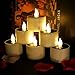 Advocator Solar Power Tealight, Solar Powered 6 Pcs Warm White Flickering Flameless Candle Lights Waterproof Romantic Fake Tealight Candle for Wedding Holiday,Window,Home,Garden,Outdoor Decoration