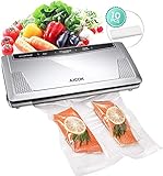 Vacuum Sealer Machine, Aicok 3 In 1 Automatic Food Savers and Sous Vide with Starter Kit, Pulse Function, Led Indicator Lights, Easy to Clean, Compact Design