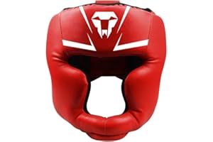 LangRay Boxing Headgear for Kids Adults: MMA Kickboxing Headgear with Mesh, Headgear for Sparring Karate Taekwondo Martial Arts