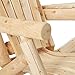 Lakeland Mills CFU329 Cedar Log Vista Tete Outdoor Chairs, Natural