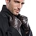 MATSU Men's Nappa Leather Soft Suede Long Fleece Lined Gloves Police Style Ku011