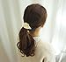 Cfalaicos Hair Accessories Leaf Ponytail Holders Hairbands Hair Circle Women Simple Ponytailer