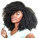 Afro Kinky Curly Clip in Ponytail Hair Extensions for Black Women 10 Inches Natural Color Ponytail Extensions