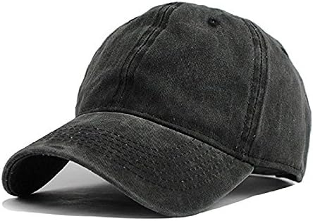 SICHENDZ Baseball Cap Classic Cotton Dad Hat Adjustable Plain Cap. Polo Style Low Profile (Black)