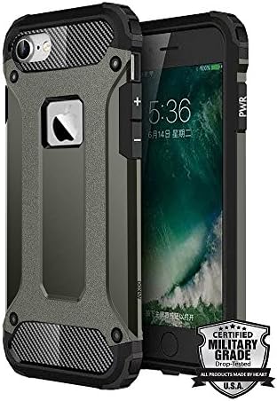 iPhone 6S Case,iPhone 6 Case,ANKOO [MILITARY GRADE] Heavy Duty Dual Layer Tough Defender Shield Case Hybrid Armor Shock Absorbing Protection Cover for Apple iPhone 6 / iPhone 6S (4.7) - Gunmetal