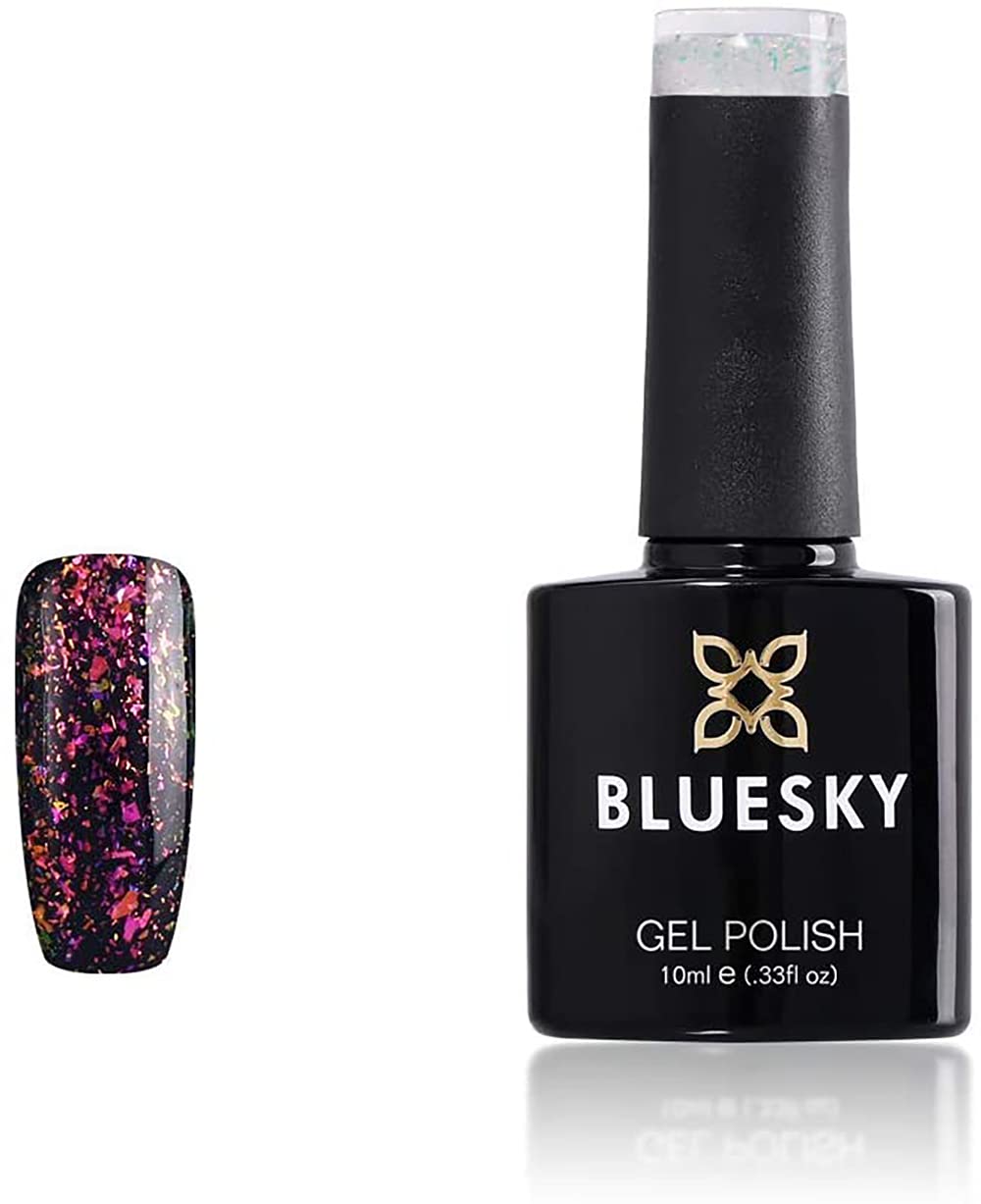 Bluesky Gel Nail Polish, Galaxy 02, Sunset On Mars, 10 ml Long Lasting, Chip Resistant, 10 ml (Requires Drying Under UV LED Lamp)