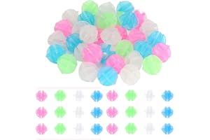 72Pcs Bike Spoke Beads,Colorful & Luminous Plastic Cycling Clip Beads for Bicycle Wheel Decorations, Easy-to-Install Spoke Ac