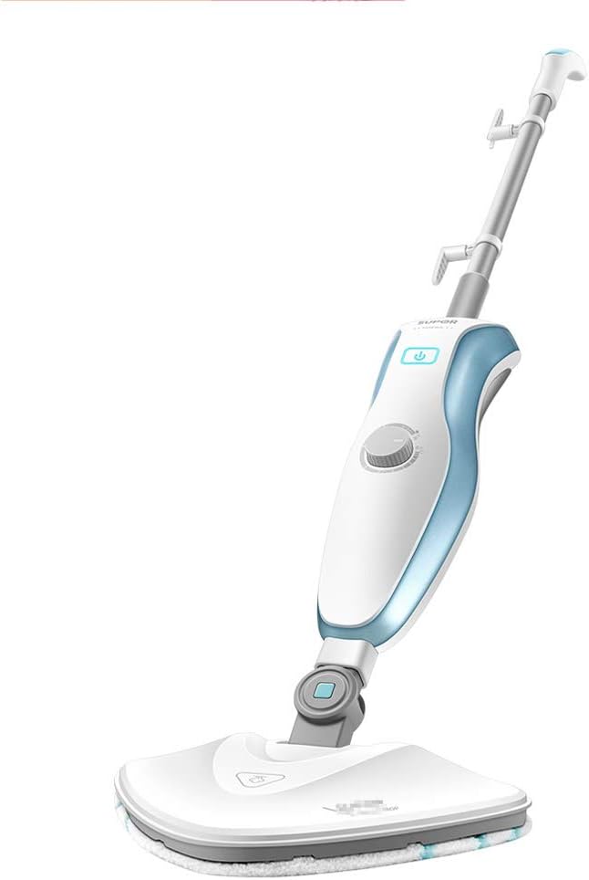 Steam Mop, 3 in 1 Steaming Suction One Button Switch Fast Steam Rotation Tuning Sterilization Aphid for Household Floor Carpet Cleaning Mop, 500W, White