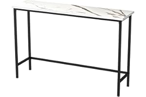 Our Modern Space 41" Entryway Table | Traditional Narrow Console Table or Thin Sofa Table | Narrow Display Table for Hallway, Bedroom, Foyer, Living Room (41", White)
