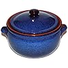 Amazing Cookware Cocotte en Terre Cuite Bleu 3 l