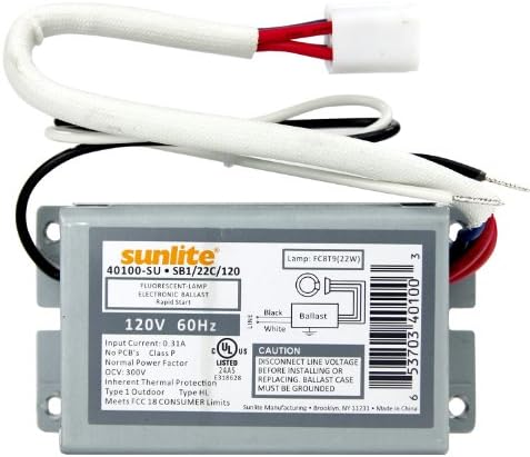 Sunlite 40100-SU SB122C120 1 Lamp FC8T9 Fluorescent Circline Ballast