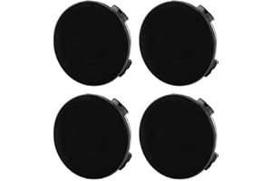 Keenso Wheel Center Caps, ABS Material, Stylish Replacement for, Model Y, X, 57mm Size for Enhanced Car Aesthetics (Black)