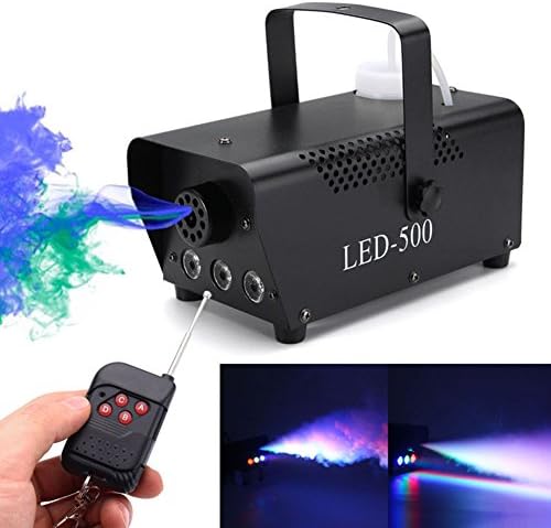 CYNDIE LED Air Column Stage Smoke Machine with Multi Colour 110-230V Remote Control