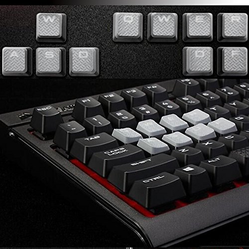 HUYUN Cherry MX Key Switch FPS Backlit Key Caps Replacement for Corsair