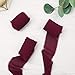 DORIS HOME Burgundy Chiffon Ribbon for Flower Bouquet, 2