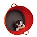Rope Cotton Storage Baskets, LOONG BABY Durable Soft Handmade Woven Nursery Bins with Handles Approved by the FDA for Household Kids and Baby Toy Chest Room Collection (Large,Orange)