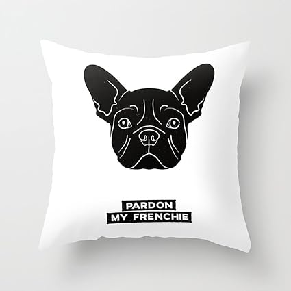 Amazon Com Lttedeng Throw Pillow Covers Pardon My Frenchie