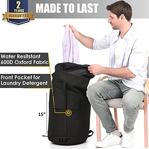 Backpack Laundry Bag, 115L Laundry Bag Heavy Duty Extra Large, Sturdy