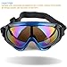 Tactical Windproof Cycling Googles Uv400 Motorcycle Ski Snowboard Goggles Eyewear Sports Protective Safety Glasses with Extra Long Adjustable Strap