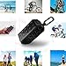 Outdoor Portable Water-proof Bluetooth Speaker, Fetta IP66 Dustproof and Shockproof Wireless Speaker Support Line-in and Hand-free Calling for Indoor and Outdoor Use (Black)