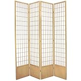 Oriental Furniture 7 ft. Tall Window Pane Shoji