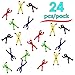 Sticky Action Figure Rolling Men Wall Climbers 24 per pack