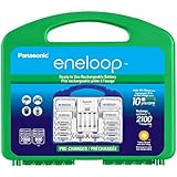Panasonic KJ17MCC82A eneloop Power Pack, 8AA, 2AAA, 2 C Adapters, 2 D Adapters, Advanced Individual Battery Charger and Plastic Storage Case (case color may vary)