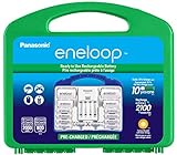 Panasonic KJ17MCC82A eneloop Power Pack, 8AA, 2AAA, 2 C Adapters, 2 D Adapters, Advanced Individual Battery Charger and Plastic Storage Case (case color may vary)