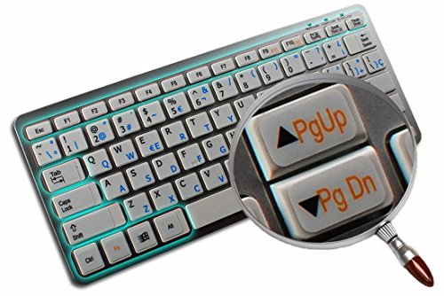 FUNCTION KEYS FOR LAPTOP NON-TRANSPARENT KEYBOARD LABELS WHITE BACKGROUND 14X14