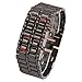 Lava Style Iron Samurai Stainless Steel Bracelet LED Watch RED / BLUE **2 PACK**