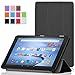 Fire HD 8 Case , Exact [SLENDER Series] - Ultra Slim Lightweight Smart-shell Stand Case for Amazon Fire HD 8 (2015 release) (With Auto Wakes/Sleep Function) Black