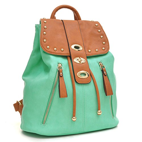 dasein faux leather fashion backpack bag Rhinestone Accent crafted for parents who value both elegance and functionality Rhinestone Accent Fashion Backpack -