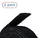 DTOL Fastening Tape Hook & Loop Cable Ties Roll And Reusable Cord Black Length About 15 Feet Width About 0.75 Inch 2 Pack