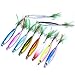 Aorace 10pcs Hard Metal Jigs Diving Sea Fishing Lures Minnow Popper Baits Tackle Crankbait Saltwater Freshwater Lures with Feather