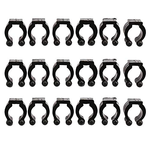 Gimiton 18pcs Billiards Snooker Cue Locating Clip Holder Pool Cue Racks Set (18)
