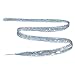 Hair Tinsel Glitter Strands - by HAIR DAZZLE - 100 x 40 inch Holographic Fairy Extensions - SILVER color - Salon Quality & Safe For Kids, Perfect Christmas Party Accessories or Gifts for Girls