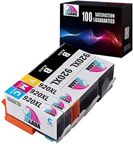 Jalada Remanufactured Ink Cartridges Replacement for HP 920XL 920 XL Compatible with OfficeJet 6000 6500 6500A 7000 7500A 7500 Printer, (2 Black, 1 Cyan, 1 Magenta, 1 Yellow, 5 Pack)