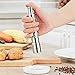 2 Pack Vina Stainless Steel Thumb Push Mini Salt and Pepper Mill Grinder Set for Gourmet Home Restaurant Buffet, 2PCs / set