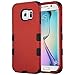 ULAK Galaxy S6 Edge Case, 3 in 1 Shield Shock Absorbing Case with Hybrid Cover Soft Silicone + Hard PC Material Design for Samsung Galaxy S6 Edge (5.1