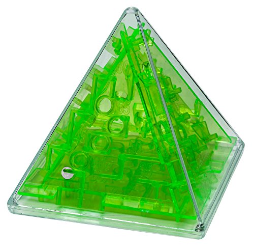 3 Dimensional Pyramid Puzzle Maze Brain Teaser Game - Great for Kids & Adults!