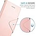 iPhone 7 Case, Maxboost [Folio Style w/ Hand Strap] Premium iPhone Wallet Cover STAND Feature for Apple iPhone 7 2016 [Rose Gold] PU Leather Flip Cover with Card Slot + Side Pocket Magnetic