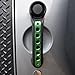 ICARS Green Door Handle Inserts Front Rear Aluminum Grab Handle Cover Trim for 2007-2017 Jeep Wrangler JK & Unlimited Accessories 4 Door-5 Pcs