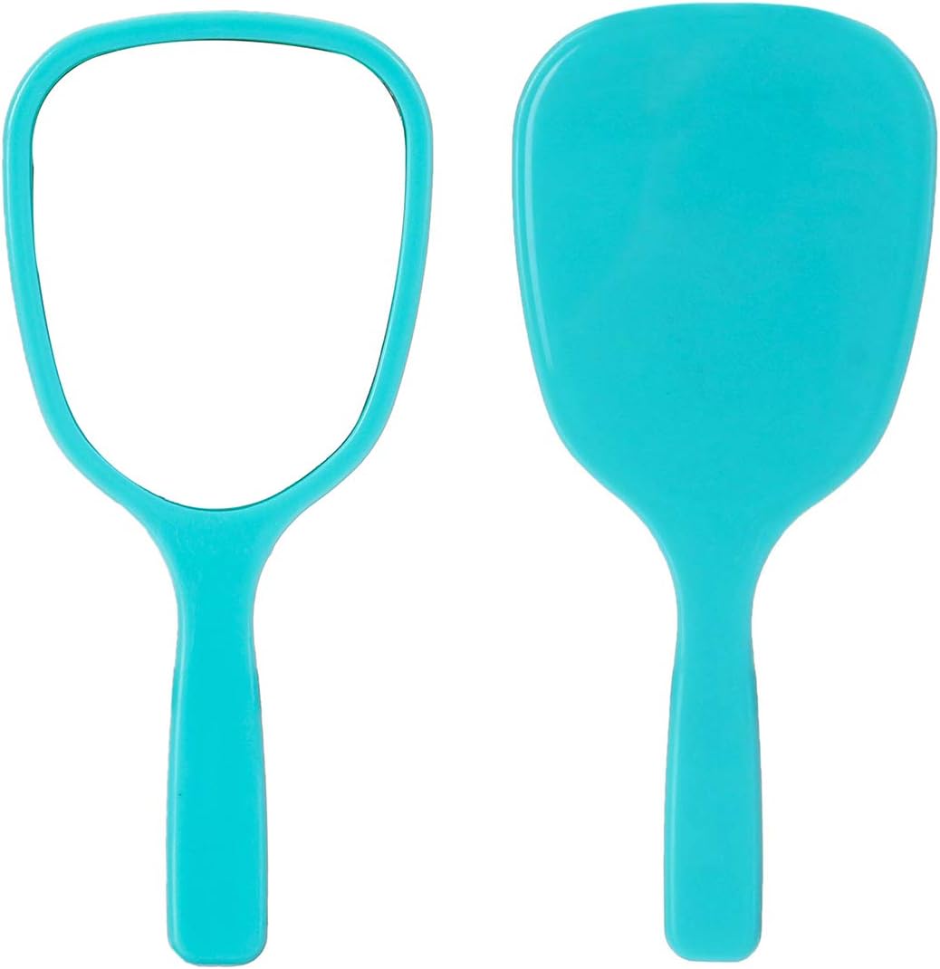 Aestivate 4PC Hand Mirror, Travel Handheld Mirror, Cosmetic Mirror with Handle: Furniture & Decor