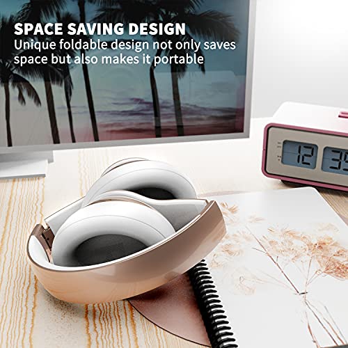 SADES Wireless Gaming Headset for Laptop iPhone PS4, Quick Charge for Work Class Travel (Gold)