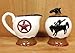 Sugar & Creamer set 2pc Cowboy WESTERN DECOR