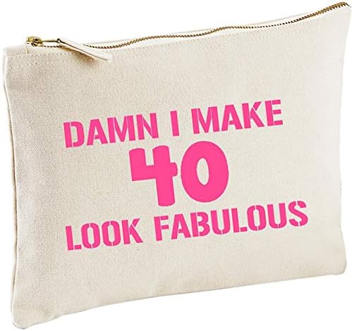 Lolmugs Damn I Make 40 Look Fabulous 40th Birthday Make-Up Bag